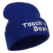 Football Touch Down Embroidered Long Beanie