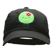 Injured Tennis Ball Embroidered Unstructured Cotton Twill Cap