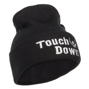 Football Touch Down Embroidered Long Beanie