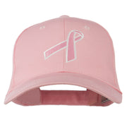 Breast Cancer Ribbon Embroidered Cap