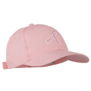 Breast Cancer Ribbon Embroidered Cap