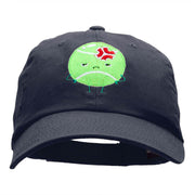 Injured Tennis Ball Embroidered Unstructured Cotton Twill Cap