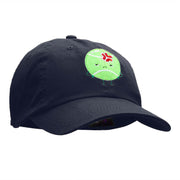 Injured Tennis Ball Embroidered Unstructured Cotton Twill Cap