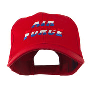 Three Color Air Force Logo Embroidered Cap