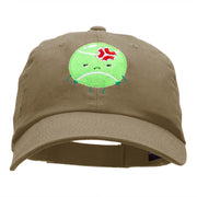 Injured Tennis Ball Embroidered Unstructured Cotton Twill Cap