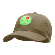 Injured Tennis Ball Embroidered Unstructured Cotton Twill Cap