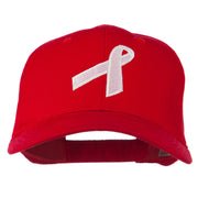 Breast Cancer Ribbon Embroidered Cap