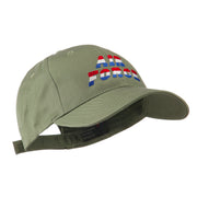 Three Color Air Force Logo Embroidered Cap