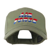 Three Color Air Force Logo Embroidered Cap