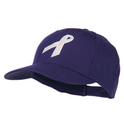 Breast Cancer Ribbon Embroidered Cap