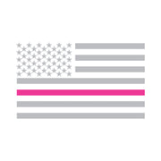 Thin Line Grey USA Flag Heat Transfers Sticker