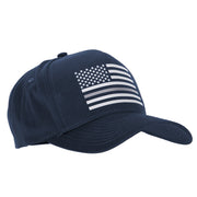 Thin Grey Line USA Silver Flag Heat Transfer 5 Panel Pro Style Twill Brushed Cap