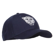 Tiger Emblem Embroidered Low Twill Cap