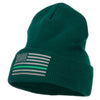 Thin Green Line USA Flag Embroidered Long Beanie