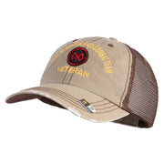 U.S. Army 27th Infantry Brigade Combat Team Embroidered Low Profile Special Cotton Mesh Cap - Khaki-Brown OSFM
