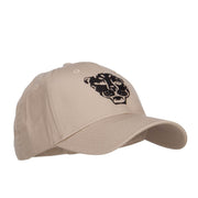 Tiger Emblem Embroidered Low Twill Cap