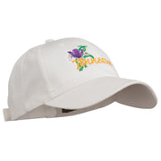 USA State Tennessee Flowers Iris Embroidered Organic Cotton Cap