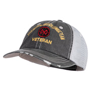 U.S. Army 27th Infantry Brigade Combat Team Embroidered Low Profile Special Cotton Mesh Cap - Black OSFM