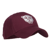 Tiger Emblem Embroidered Low Twill Cap