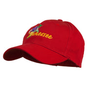 USA State Tennessee Flowers Iris Embroidered Organic Cotton Cap