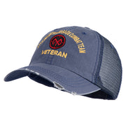U.S. Army 27th Infantry Brigade Combat Team Embroidered Low Profile Special Cotton Mesh Cap - Navy OSFM