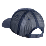 U.S. Army 27th Infantry Brigade Combat Team Embroidered Low Profile Special Cotton Mesh Cap - Navy OSFM