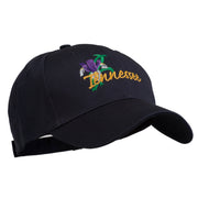 USA State Tennessee Flowers Iris Embroidered Organic Cotton Cap