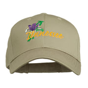 USA State Tennessee Flowers Iris Embroidered Organic Cotton Cap