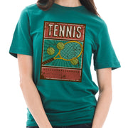 Rusty Tennis Racquet Cotton Short Sleeve Graphic Shirt