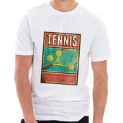 Rusty Tennis Racquet Cotton Short Sleeve Graphic Shirt