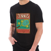 Rusty Tennis Racquet Cotton Short Sleeve Graphic Shirt