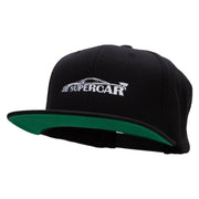 Supercar Embroidered Wool Blend Prostyle Snapback - Black OSFM