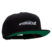 Supercar Embroidered Wool Blend Prostyle Snapback - Black OSFM