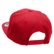 Supercar Embroidered Wool Blend Prostyle Snapback - Red OSFM