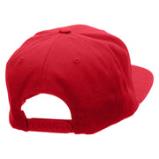 Supercar Embroidered Wool Blend Prostyle Snapback - Red OSFM