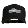 Truck Embroidered Mesh Back Twill Snapback Cap