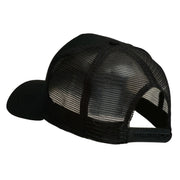 Truck Embroidered Mesh Back Twill Snapback Cap