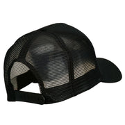 Truck Embroidered Mesh Back Twill Snapback Cap