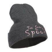 Too Cute To Spook Halloween Embroidered Beanie