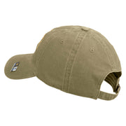 U.S. Army 81st Armored Brigade Combat Team Embroidered Washed Solid Pigment Dyed Cotton Twill Brass Buckle Cap - Khaki OSFM