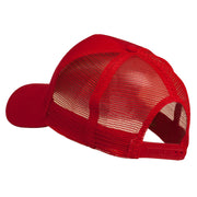 Truck Embroidered Mesh Back Twill Snapback Cap