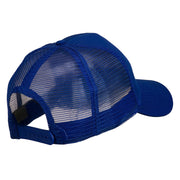 Truck Embroidered Mesh Back Twill Snapback Cap