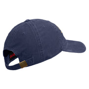 U.S. Army 81st Armored Brigade Combat Team Embroidered Washed Solid Pigment Dyed Cotton Twill Brass Buckle Cap - Navy OSFM