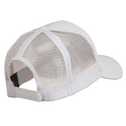 Truck Embroidered Mesh Back Twill Snapback Cap