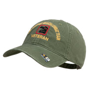 U.S. Army 81st Armored Brigade Combat Team Embroidered Washed Solid Pigment Dyed Cotton Twill Brass Buckle Cap - Olive OSFM
