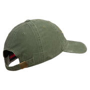 U.S. Army 81st Armored Brigade Combat Team Embroidered Washed Solid Pigment Dyed Cotton Twill Brass Buckle Cap - Olive OSFM