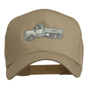 Truck Embroidered Mesh Back Twill Snapback Cap