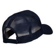 Truck Embroidered Mesh Back Twill Snapback Cap