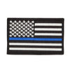 Thin Line American Flag Embroidered Patch