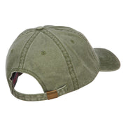 Love with Tennis Ball Embroidered Washed Cotton Cap